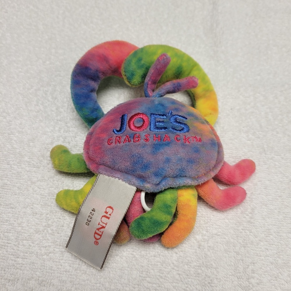 GUND Joes Crab Shack Tie Dye vibrating crab plush